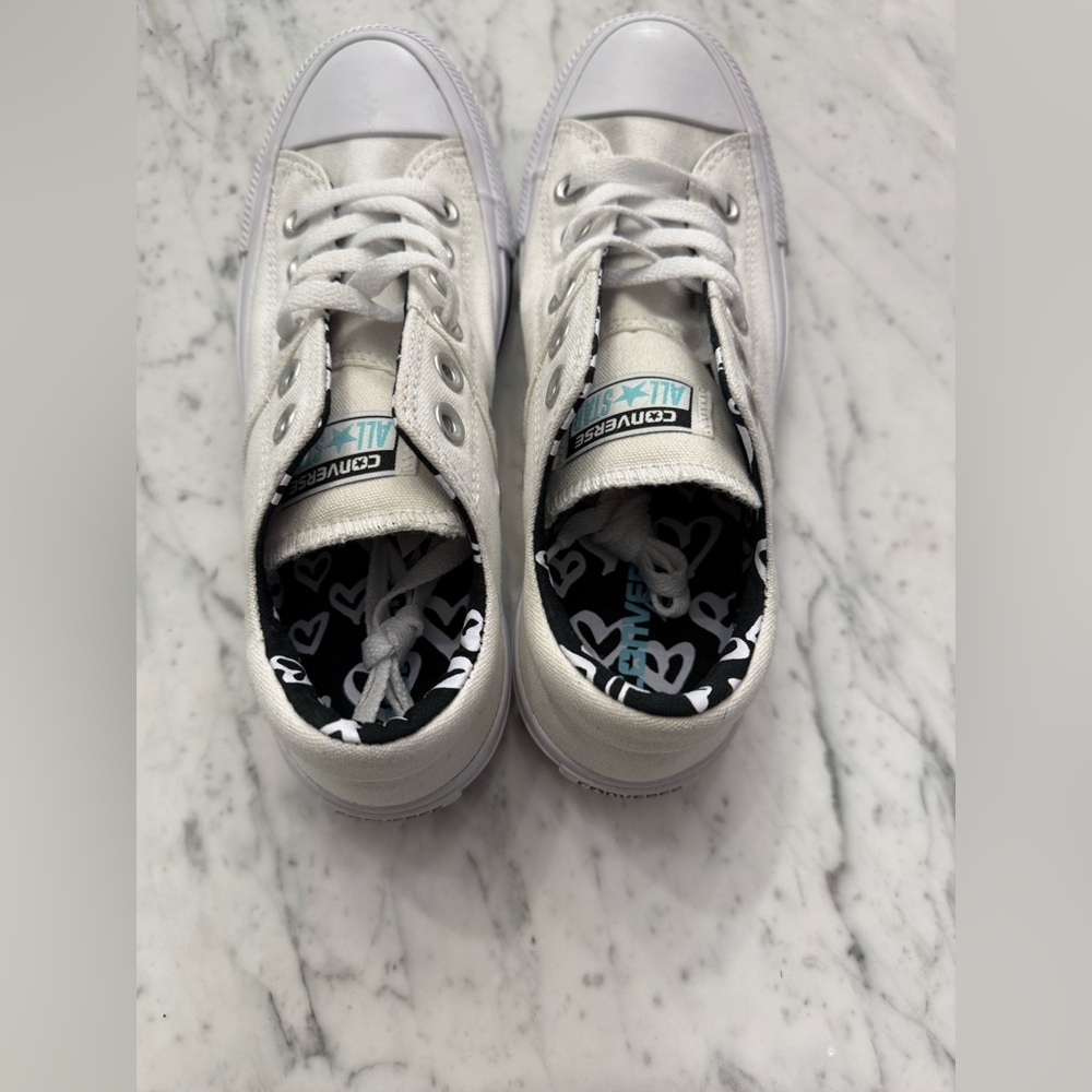 ❤️SOLD❤️ NEW Converse Chuck Taylor All Star OX Madison White - 551585C Size 7 - Picture 4 of 5